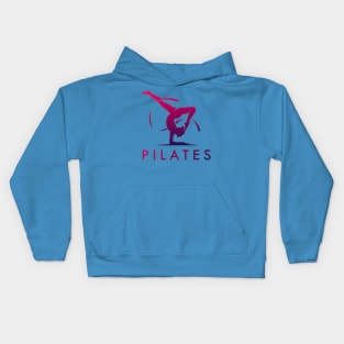 Pilates silhouette Kids Hoodie